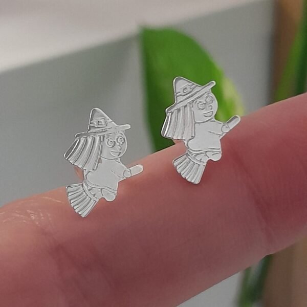 Aros Abridores liso bruja – Plata 925