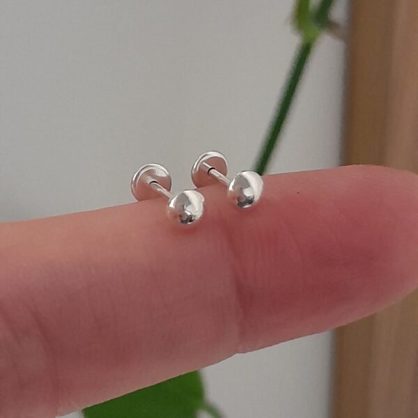 Aros Abridores liso redondo mini – Plata 925