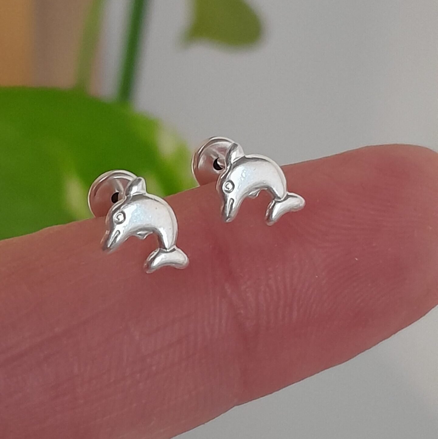 Aros Abridores lisos delfín – Plata 925