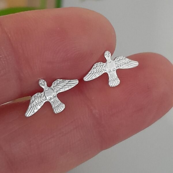 Aros Abridores lisos paloma – Plata 925