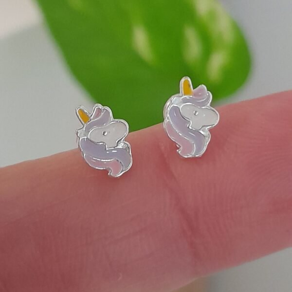 Aros Abridores brillo gota cristal mini – Plata 925