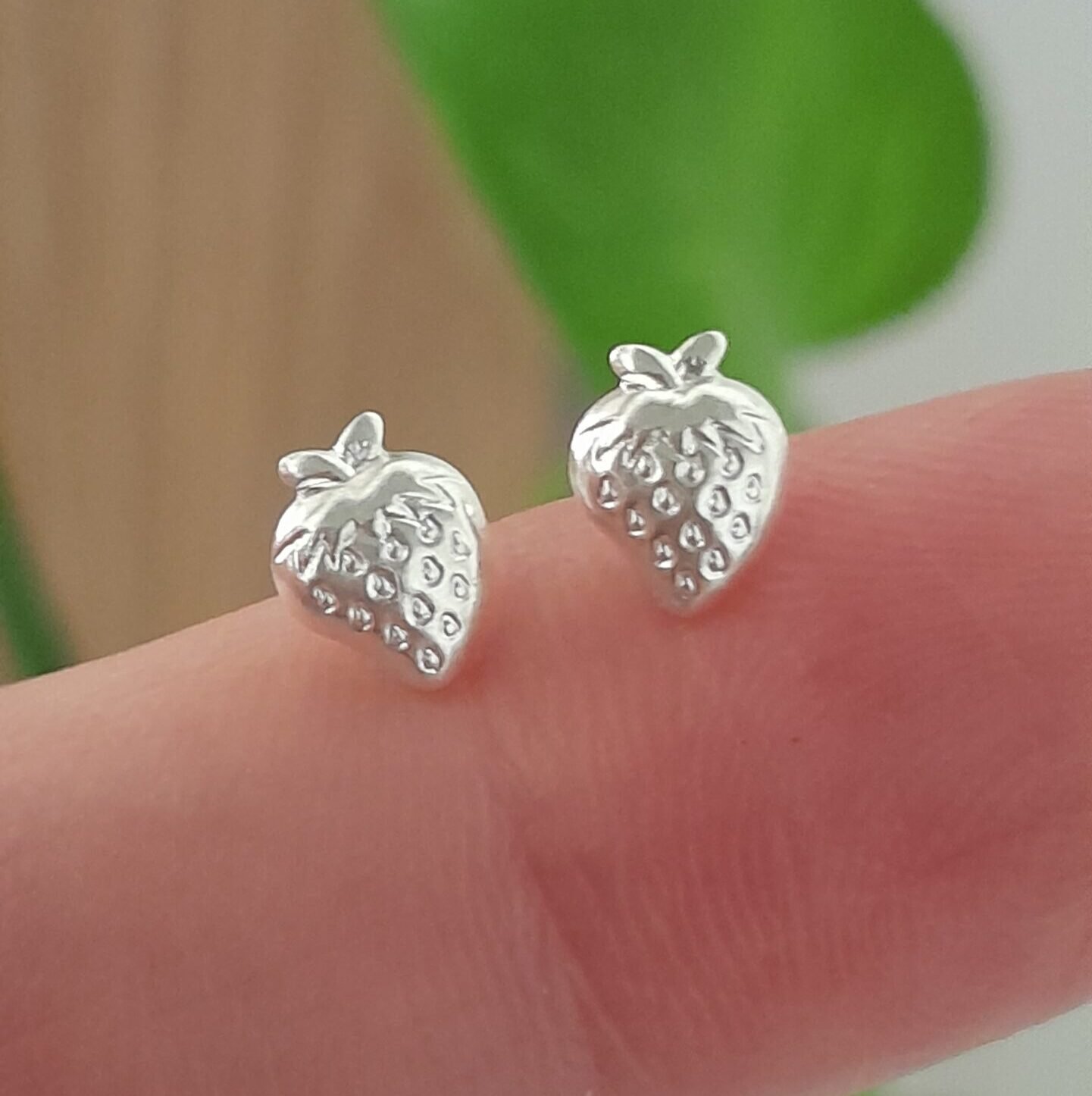 Aros Abridores Lisos Frutilla - Plata 925