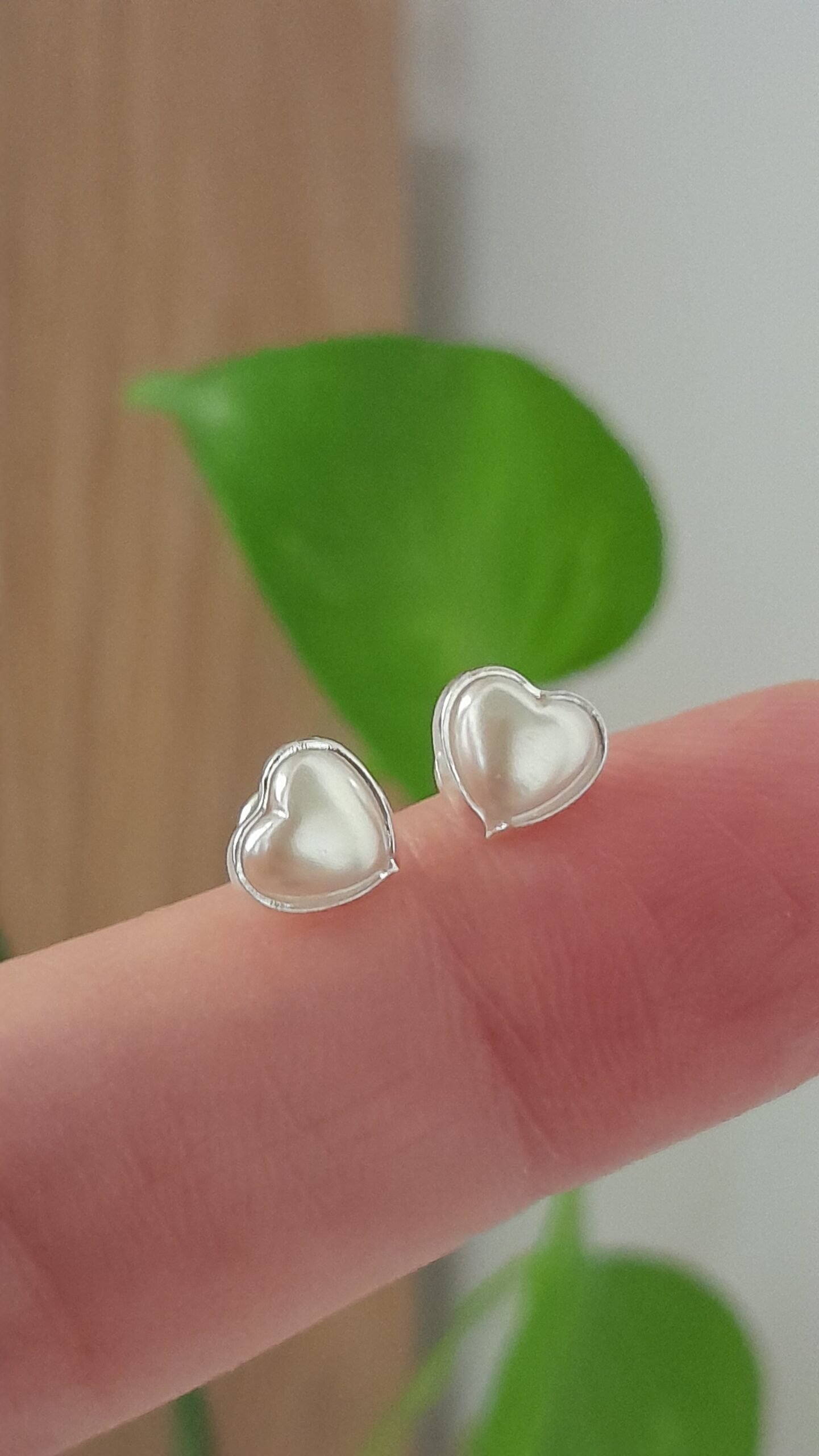 Aros Abridores Perlas Corazón - Plata 925