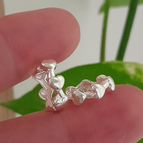 Aros Huggies mini corazones  - Laminados