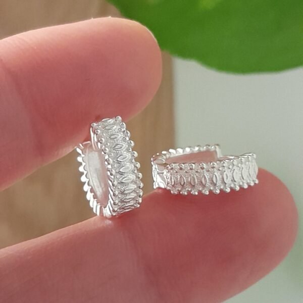 Aros Huggies mini corazones con textura - Laminados