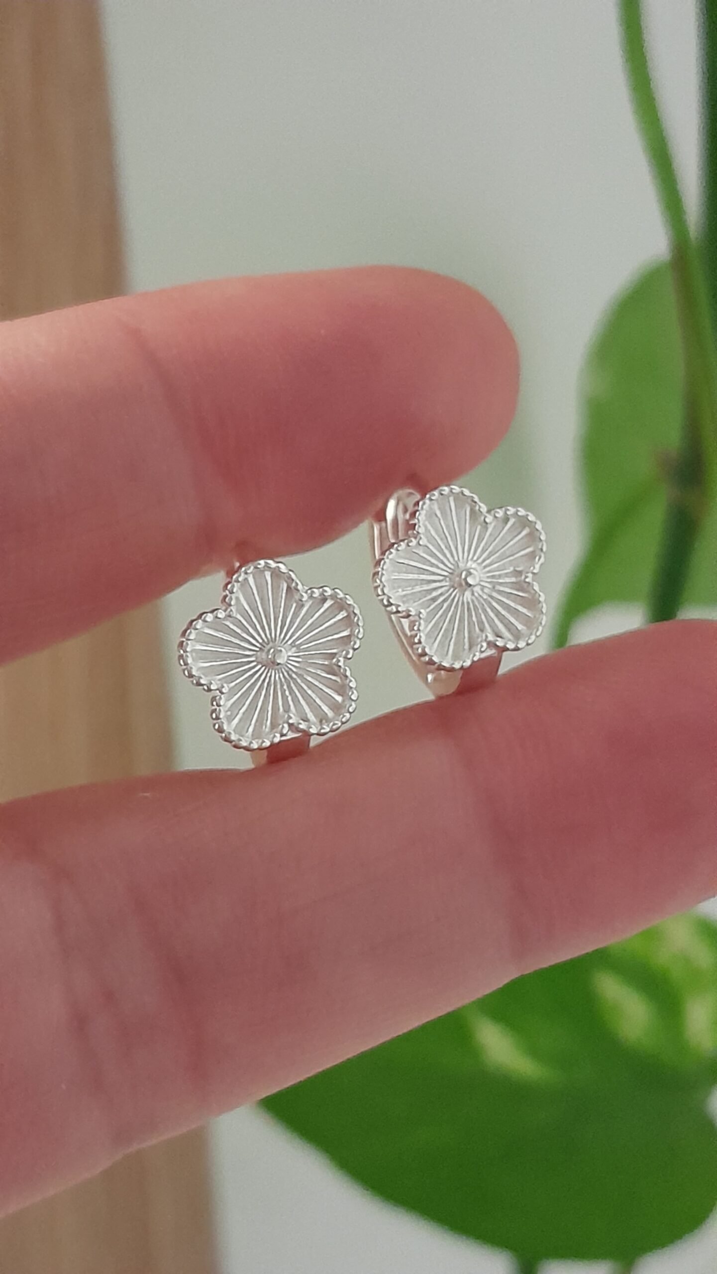 Aros Huggies mini flor texturadas - Laminados