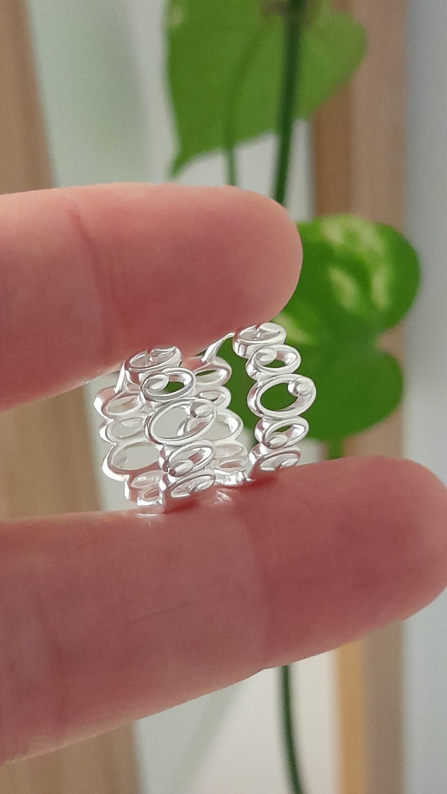 Aros Huggies mini circulos calados - Laminados