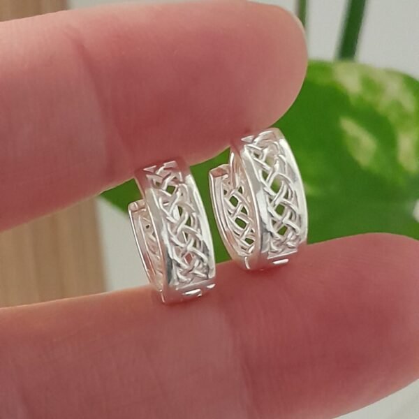 Aros Huggies mini nudo celta calado - Laminados