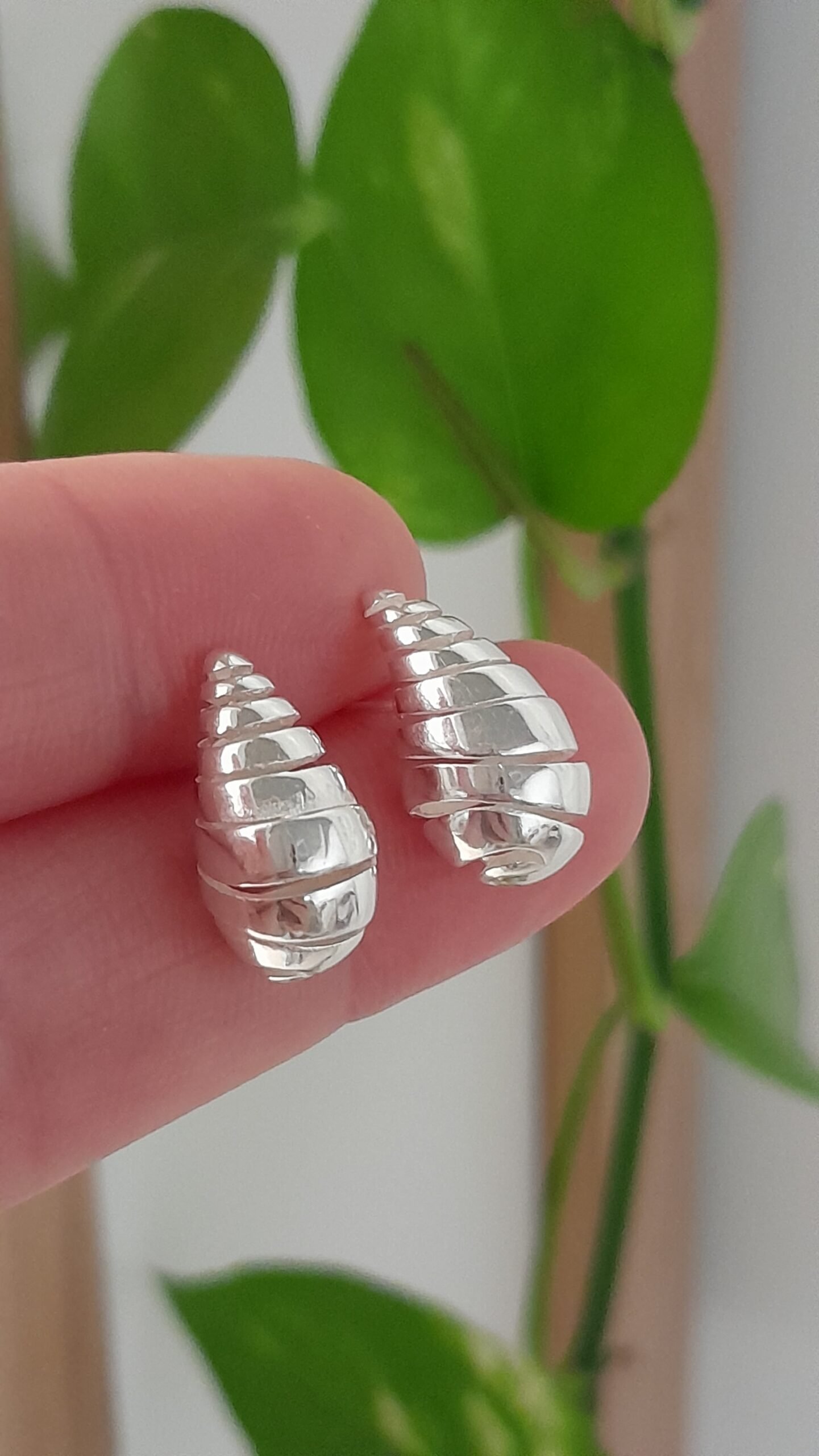 Aros pasantes mini caracol - Laminados