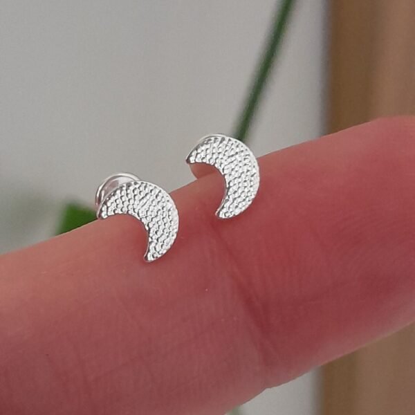 Aros Abridores mini lunita – Plata 925