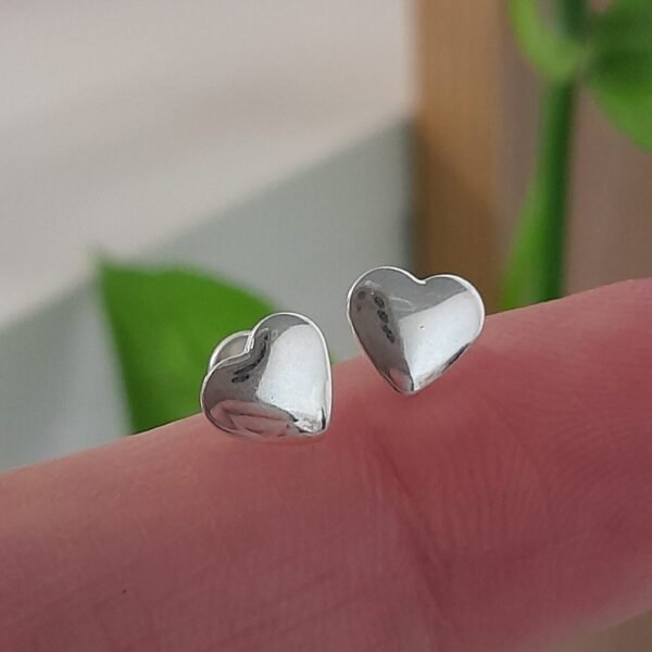 Aros Abridores corazón mini – Plata 925