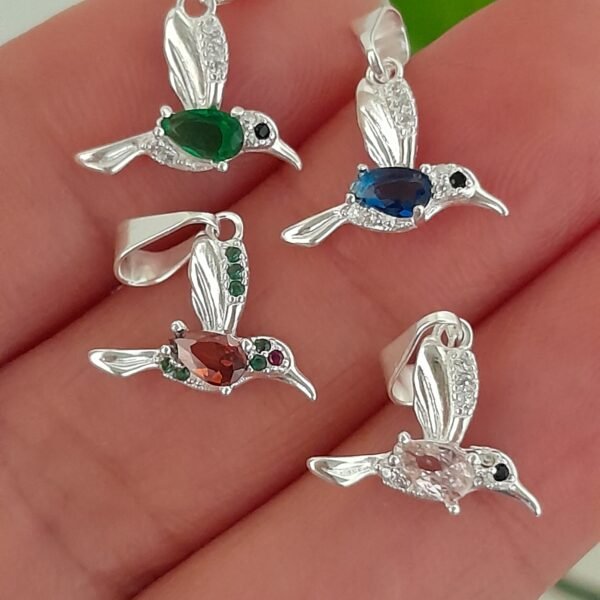 Dije colibrí con cristal - Laminados