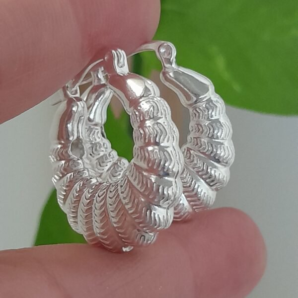 Aros huggies bombe acanalados con textura – Laminados