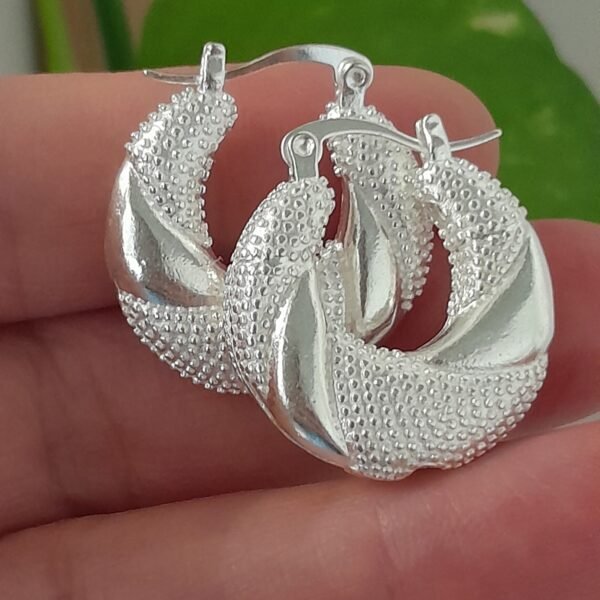 Aros huggies torzal diamantado – Laminados