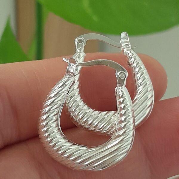 Aros huggies rayas finas – Laminados