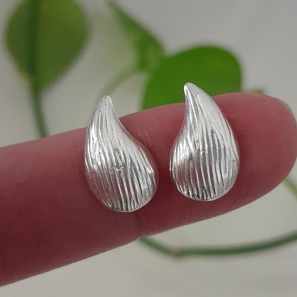 Aros mini gotas con textura - Laminados