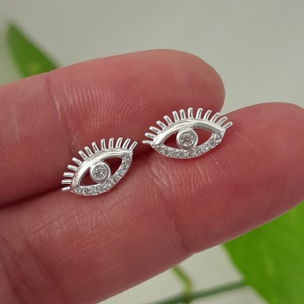 Aros mini ojitos pestañas - Laminados