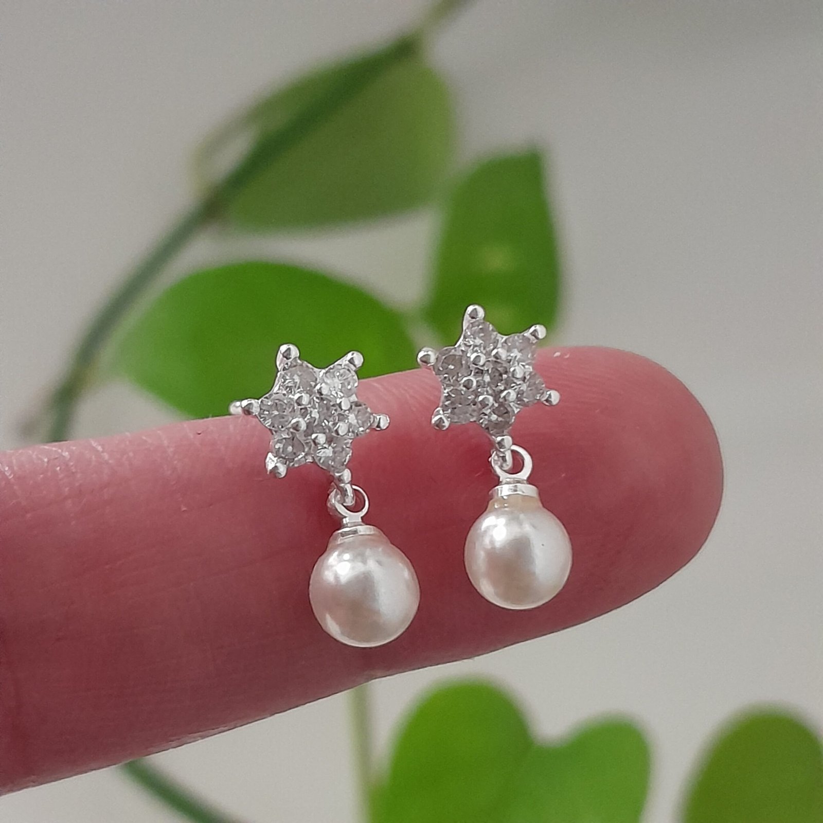 Aros mini perlas con brillo - Laminados