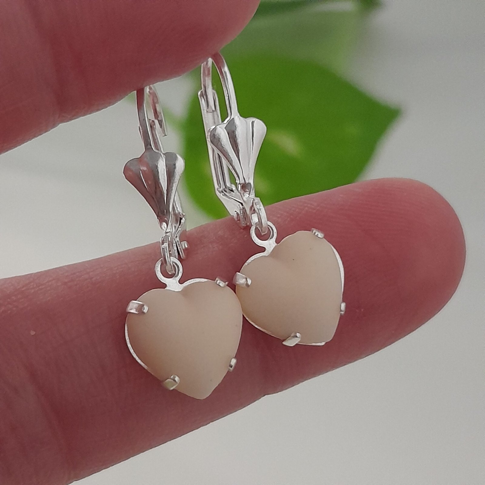 Aros mini corazones perlados crudo – Laminados