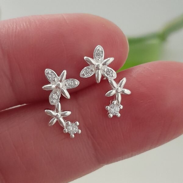 Aros mini flores triple - Laminados