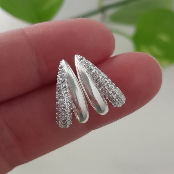 Aros mini V con brillos - Laminados