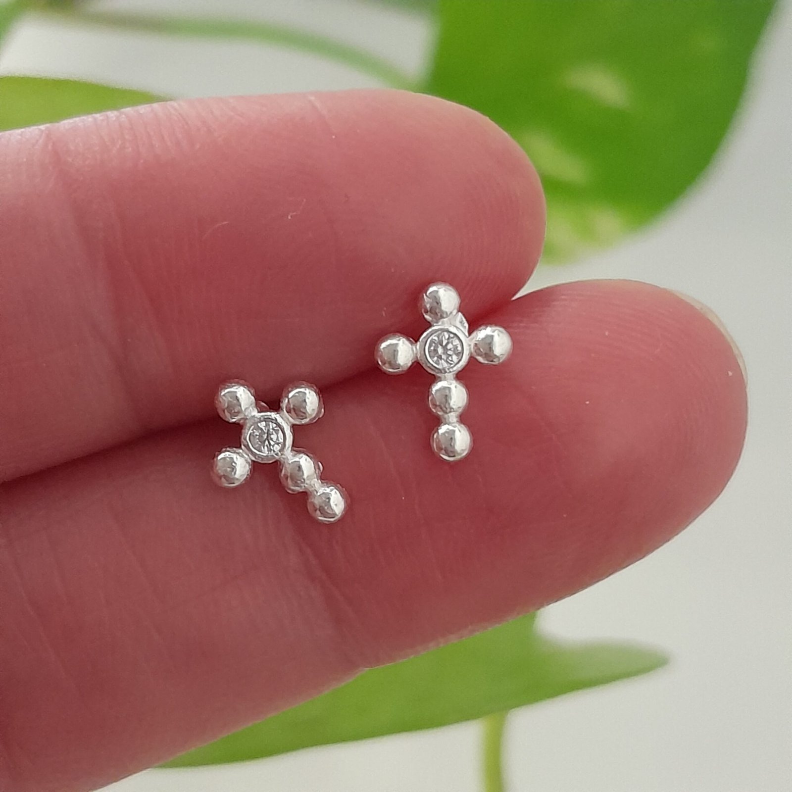 Aros mini cruces con brillo - Laminados - Image 2