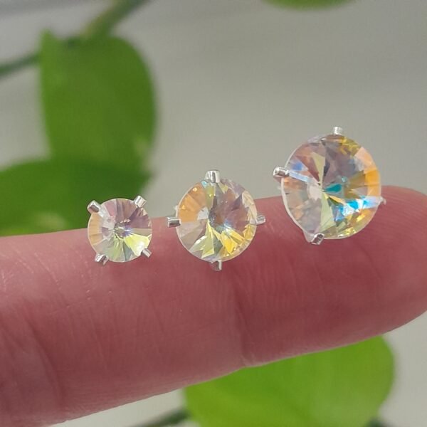 Aros triple par cristal Swarovski - Joyas laminadas