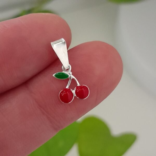 Dije mini cereza esmaltado - Laminados