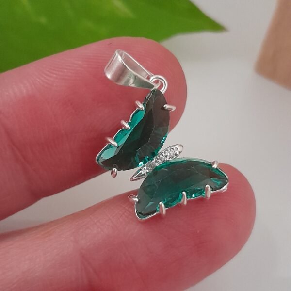 Dije cristal mariposa verde - Laminados