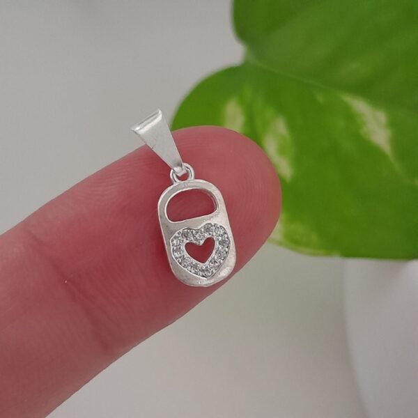 Dije candado corazón brillo - Laminados