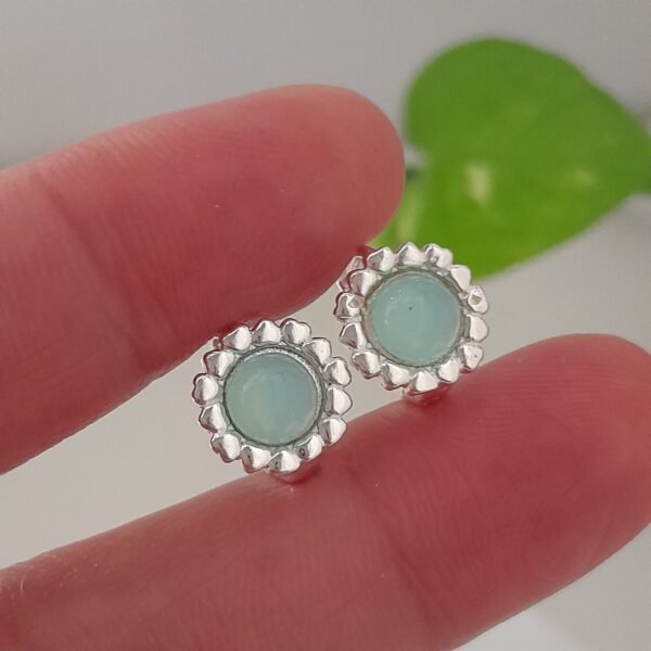 Aros mini higgies redondo celeste con borde - Laminados