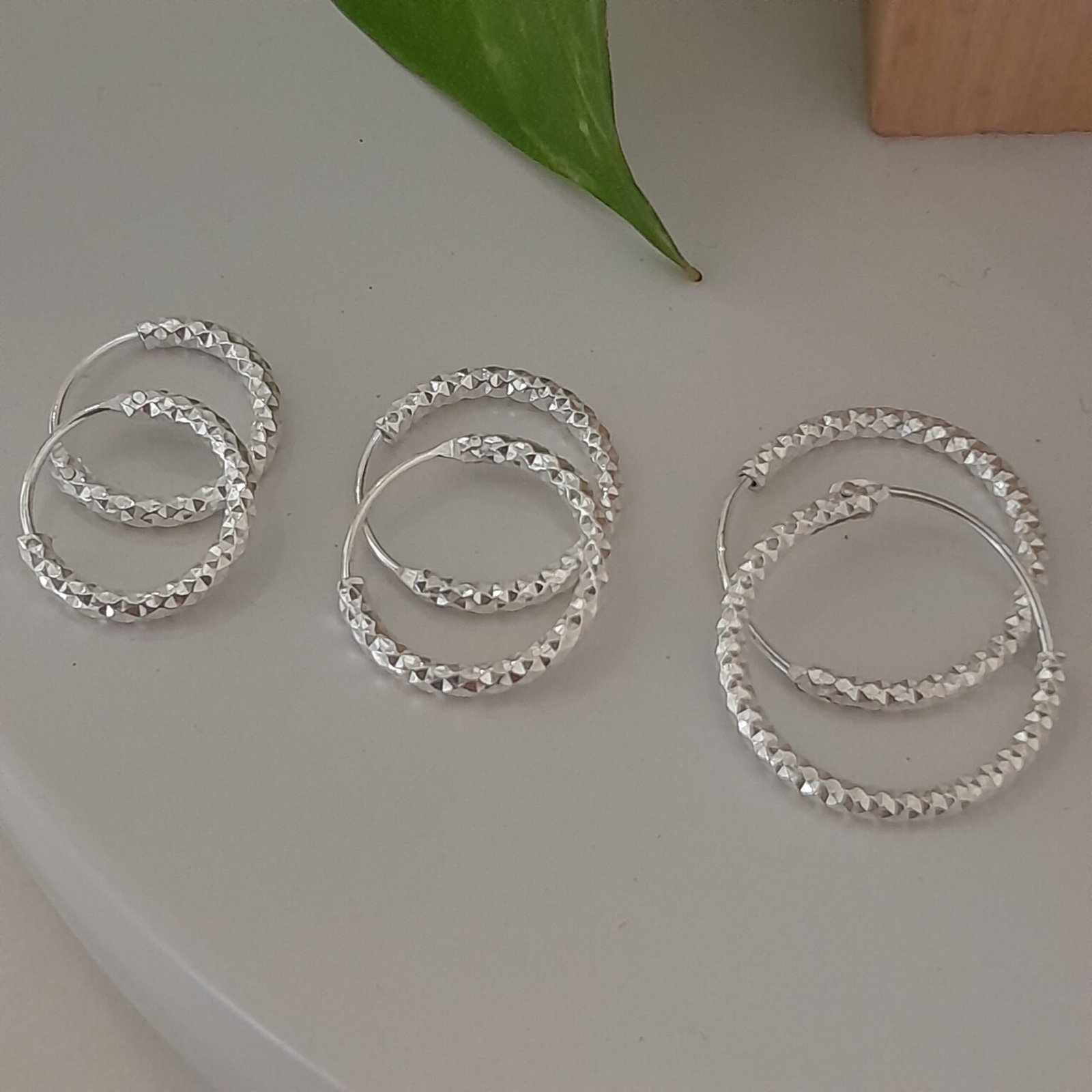 Aros mini huggies 3 tamaños triple par - Laminados