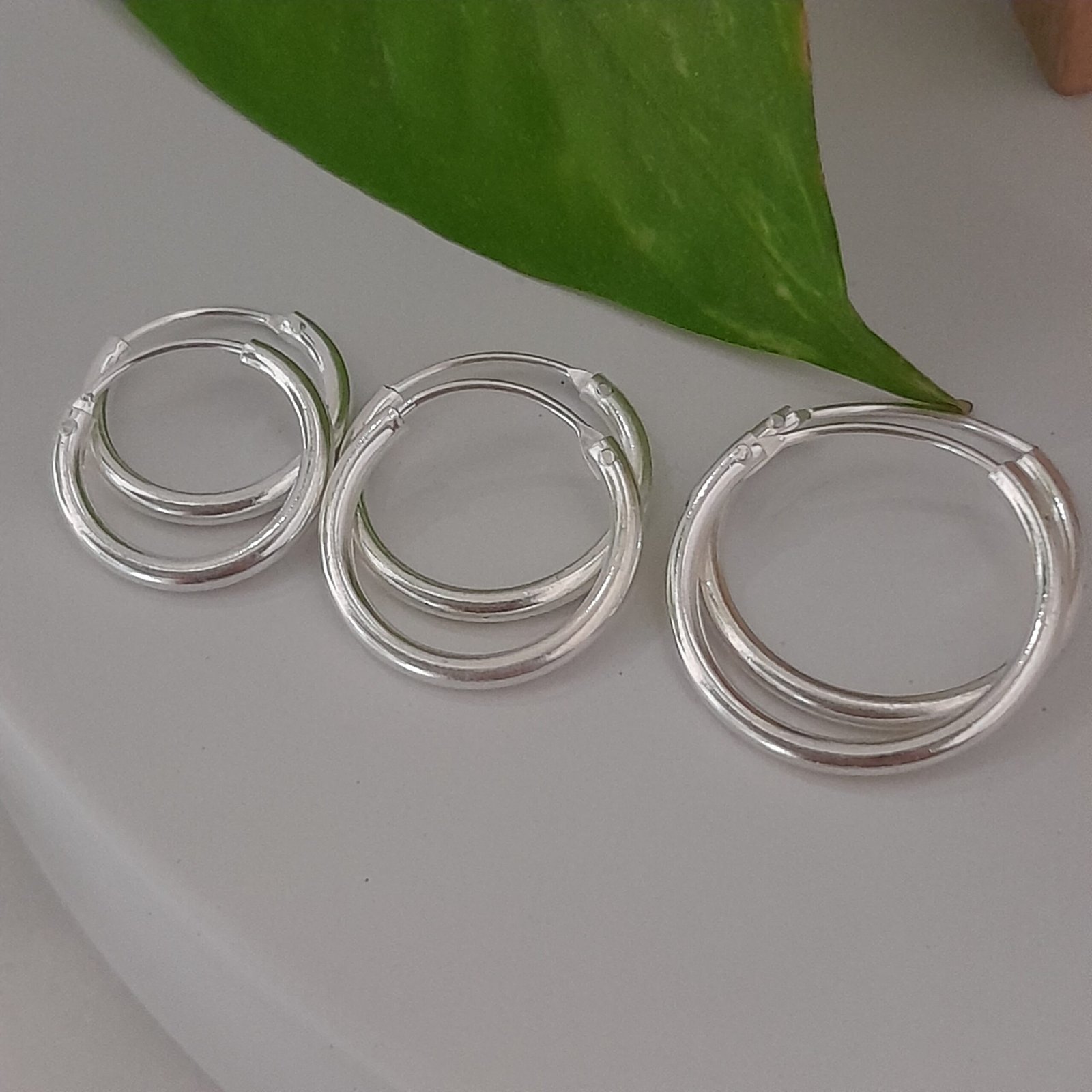 Aros mini huggies 3 tamaños triple par - Laminados