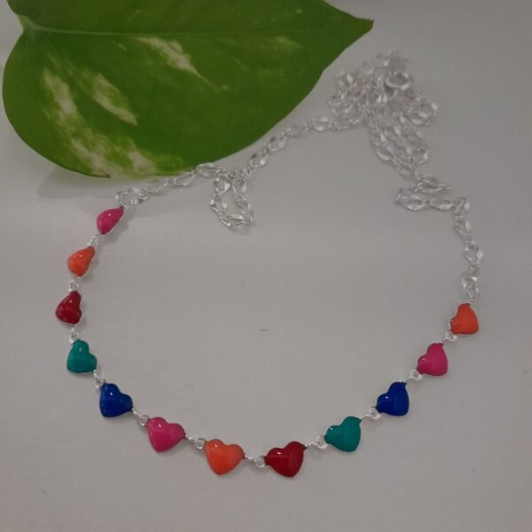 Chokers esmaltado corazones multicolor - Laminados