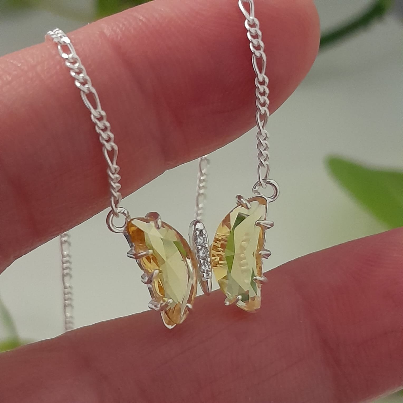 Conjunto mariposa cristal amarillo - Laminados