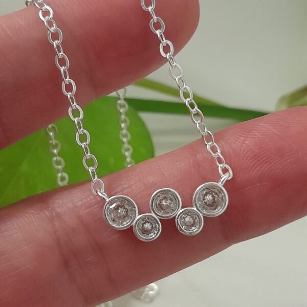 Conjunto Gargantilla circulo en cascada Cristales - Laminados