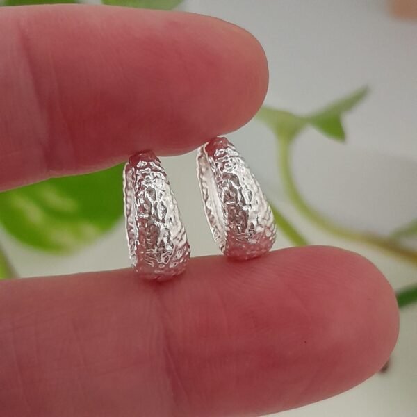 Aros mini en gota huggies textura rugosa - Laminados