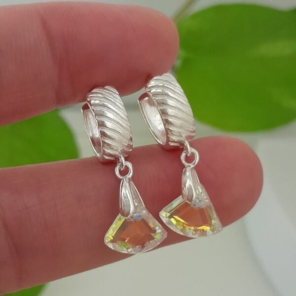 Aros colgante con cristales cúbicos - Laminados