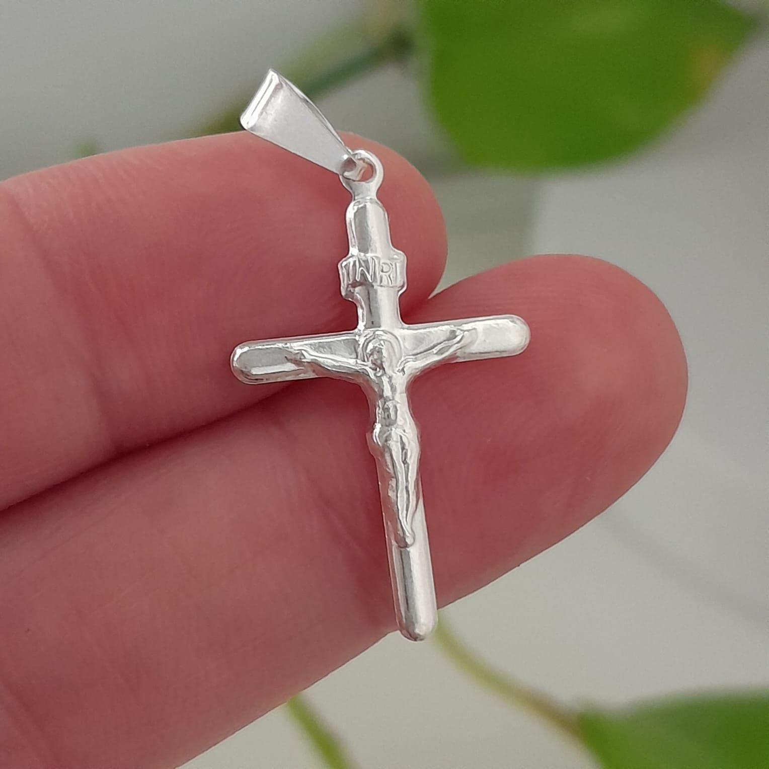 Dije cruz con crucifijo