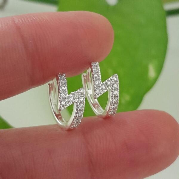 Aros huggies mini con brillo rayos – Laminados