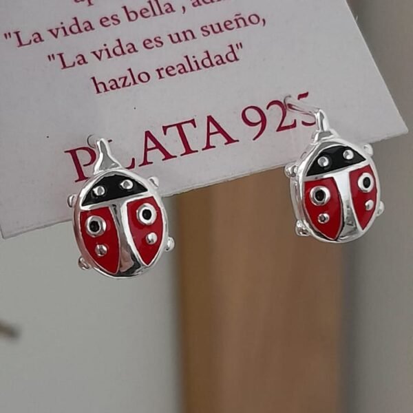 Aros vaquita san antonio - Plata 925