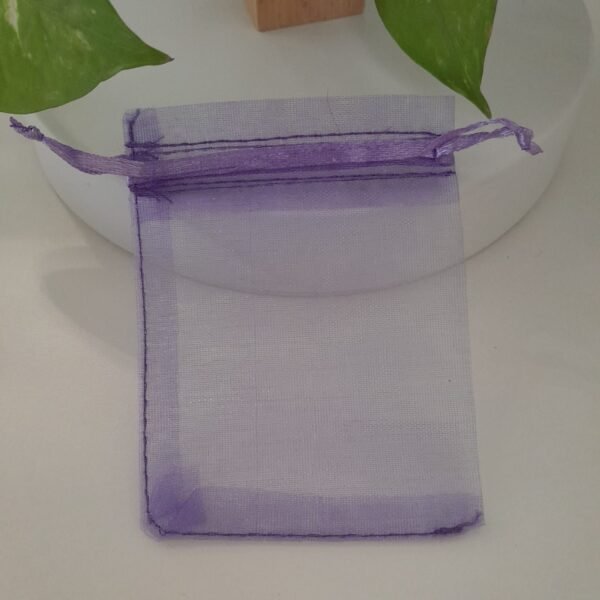 Bolsas de organza violeta 7x 9 cm x 10 unidades