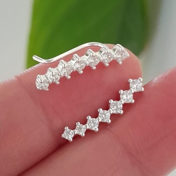 Aros brillos de plata italiana - Plata 925