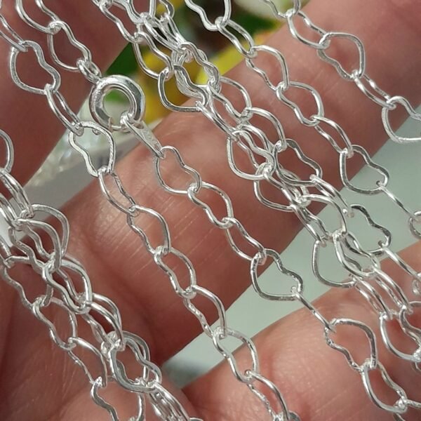 Cadena eslabón corazón gruesa laminada