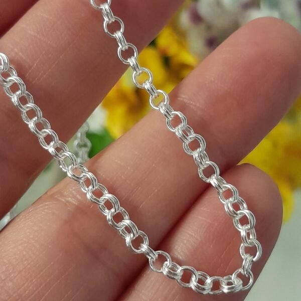 Cadena eslabón circular doble laminada