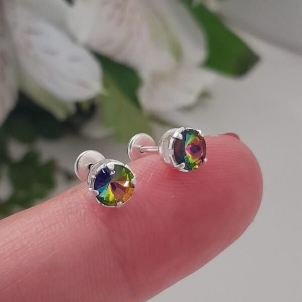 Abridor circular verde tornasolado sw