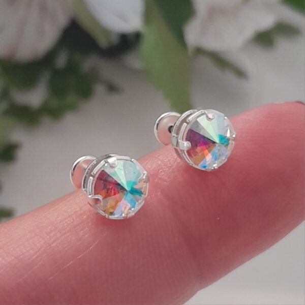 Abridor circular sw iridiscente engarzado