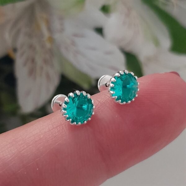 Abridor circular engarzado verde