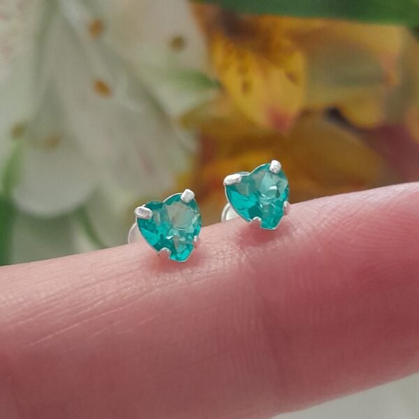 Abridor corazón cubic verde agua