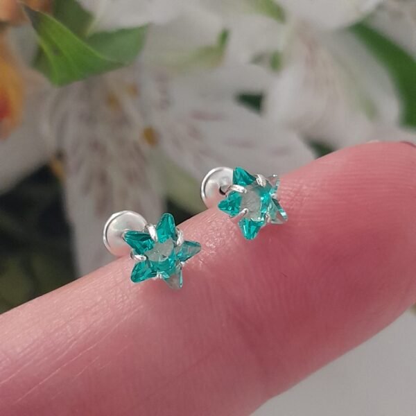 Abridor estrella cubic verde agua